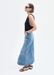 Loose Tank in Slub Jersey - Black - CO Collections